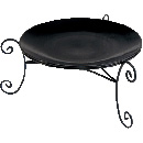 陶器丸皿(黒)　N-3700-K