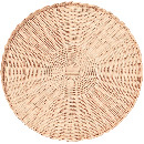 フチ飾り編み籐皿　Y-13-W